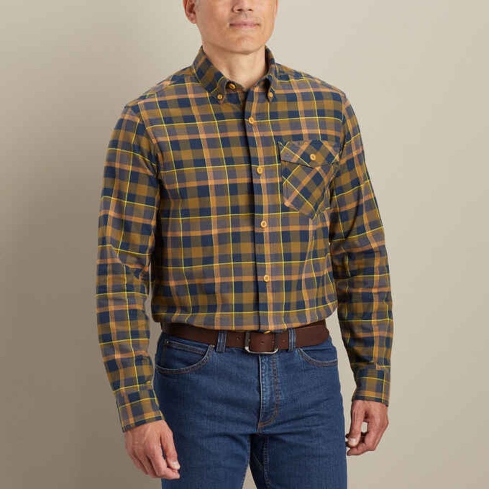 Duluth Iron Mountain Slim Fit Pattern Plaid Button Up Shirt 2XL Tall
